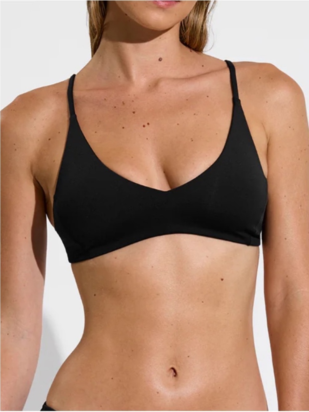 Left on Friday Sunday Bikini Top Black